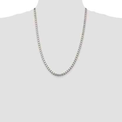 Sterling Silver 4.5mm Box Chain Necklace
