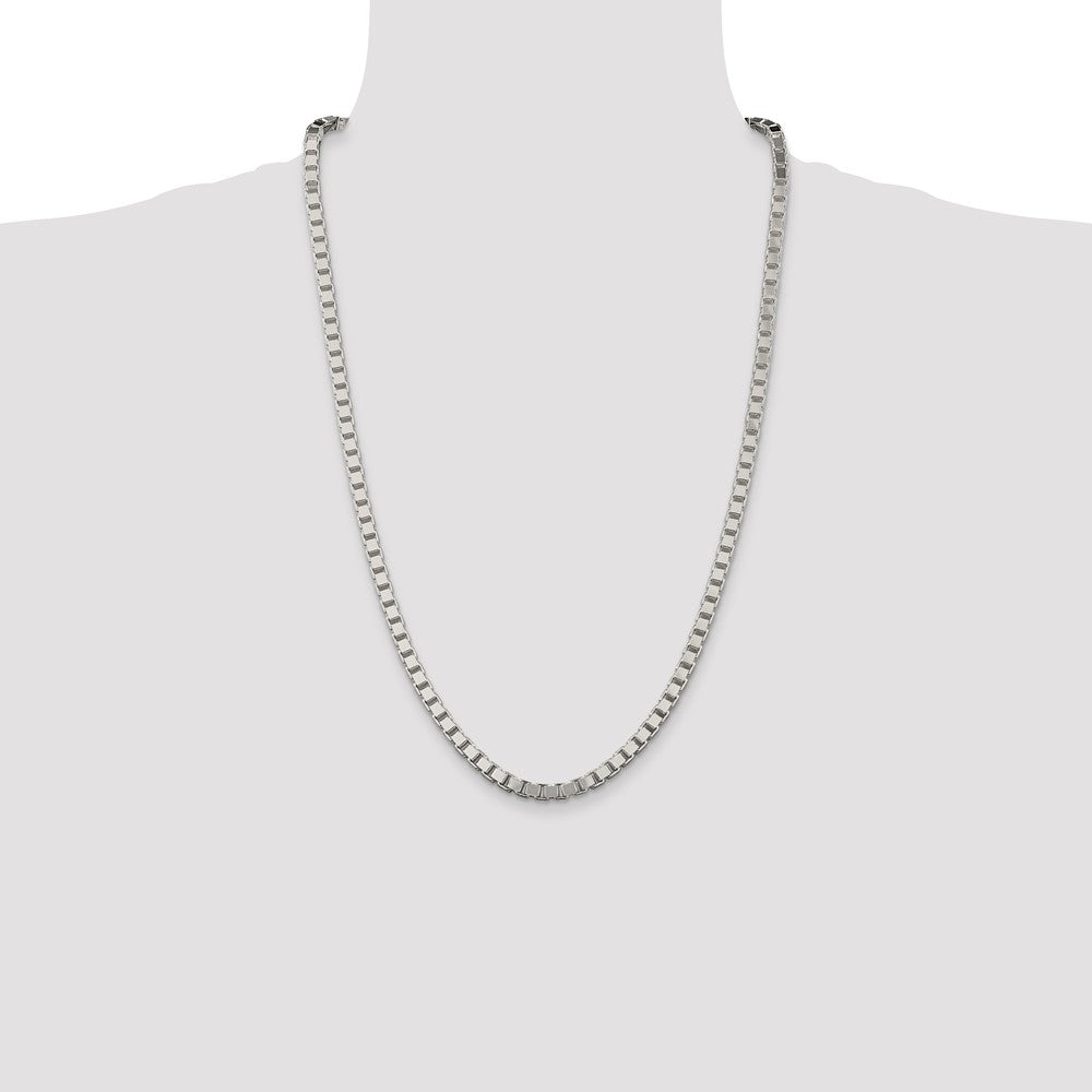 Sterling Silver 4.5mm Box Chain Necklace