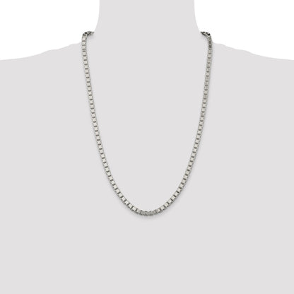 Sterling Silver 4.5mm Box Chain Necklace