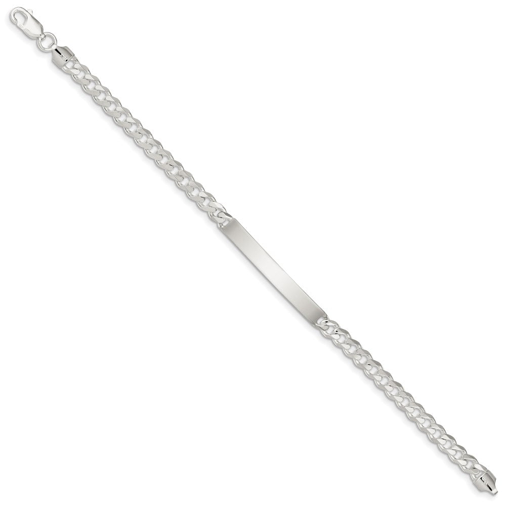 925 Sterling Silver 5mm Curb ID Bracelet 8 inch
