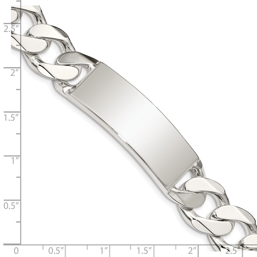 925 Sterling Silver 14mm Curb Link ID Bracelet 8.5 inch
