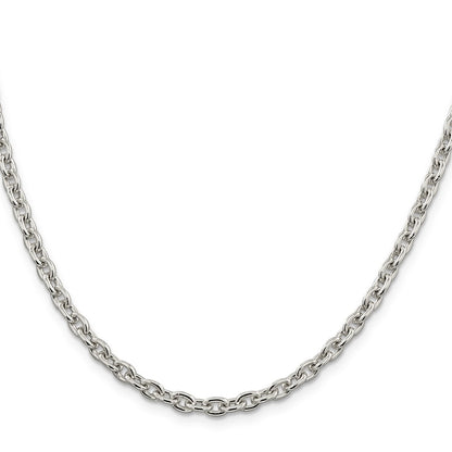Sterling Silver 4.5mm Cable Chain Necklace