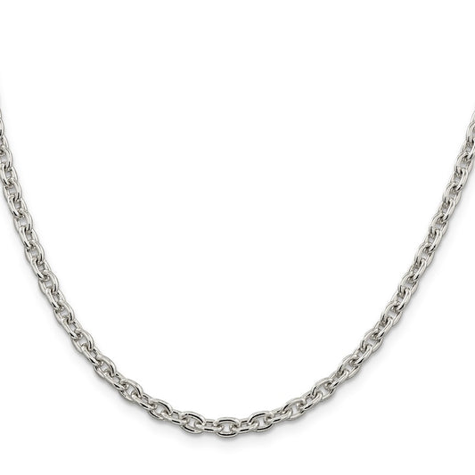 Sterling Silver 4.5mm Cable Chain Necklace
