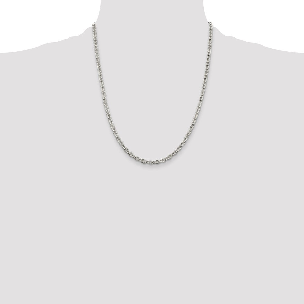 Sterling Silver 4.5mm Cable Chain Necklace