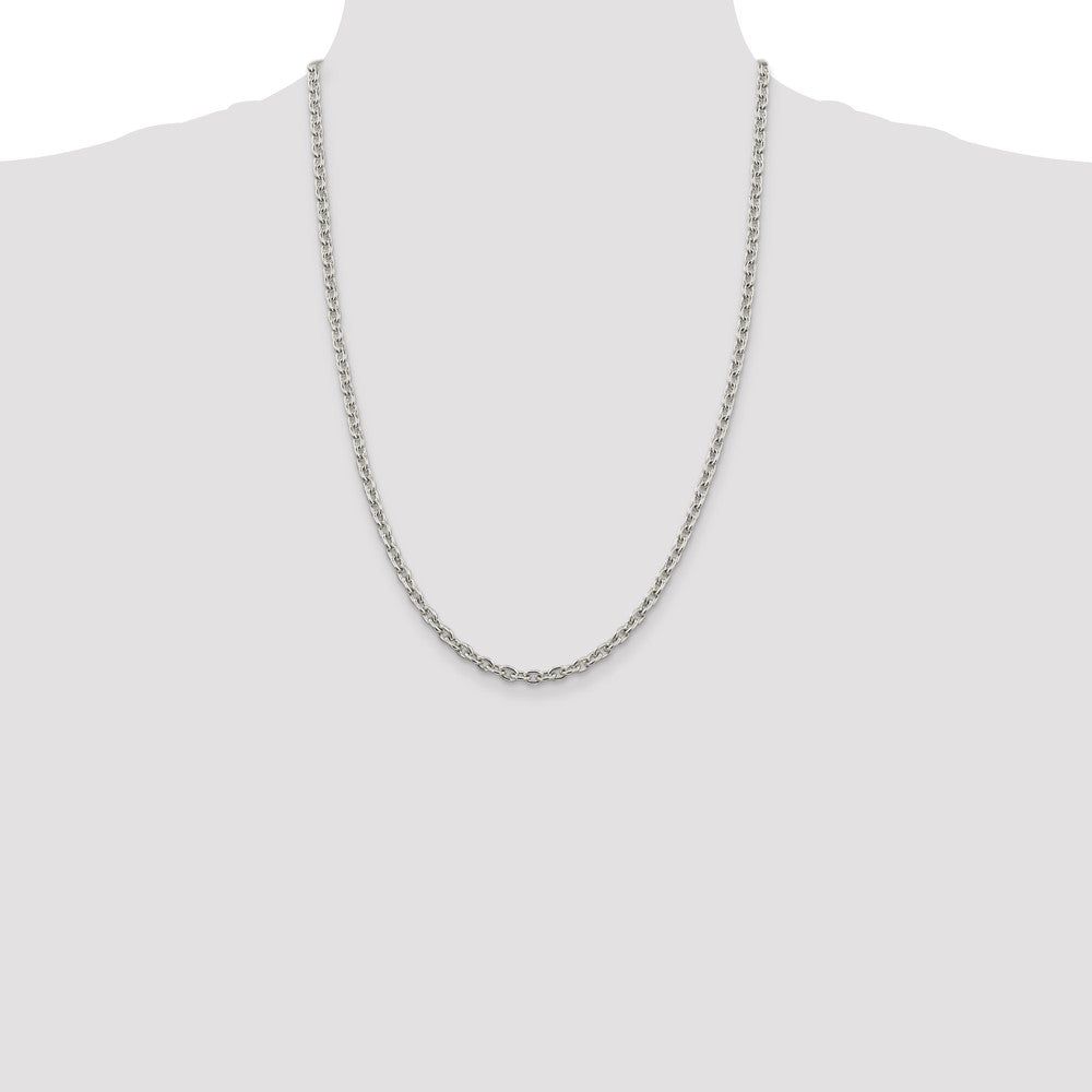 Sterling Silver 4.5mm Cable Chain Necklace