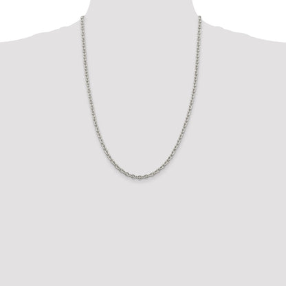 Sterling Silver 4.5mm Cable Chain Necklace