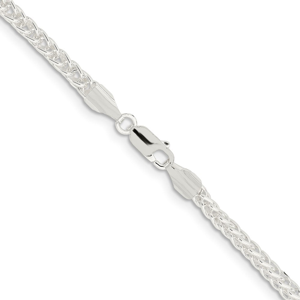 Sterling Silver 3mm Square Spiga Chain Necklace