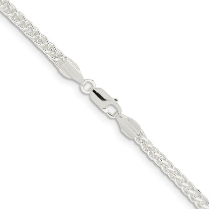 Sterling Silver 3mm Square Spiga Chain Necklace