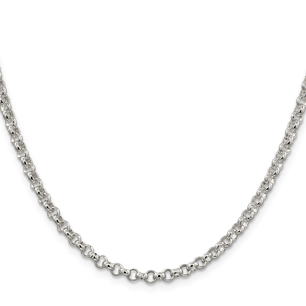 Sterling Silver 4mm Rolo Chain Necklace