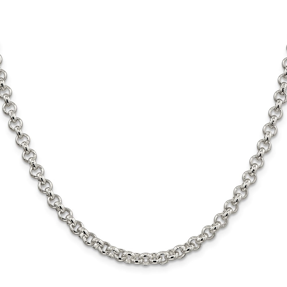 Sterling Silver 5mm Rolo Chain Necklace