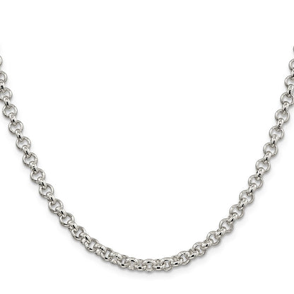 Sterling Silver 5mm Rolo Chain Necklace