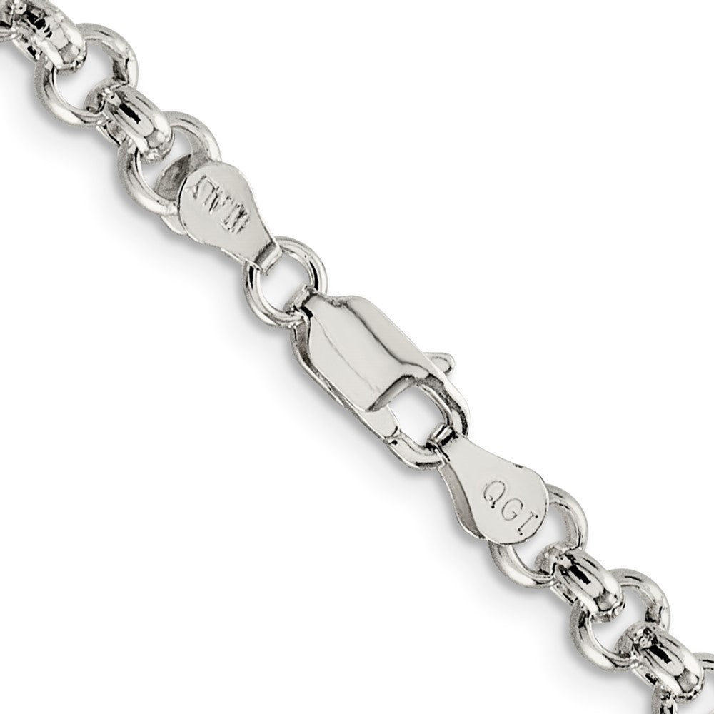Sterling Silver 5mm Rolo Chain Necklace