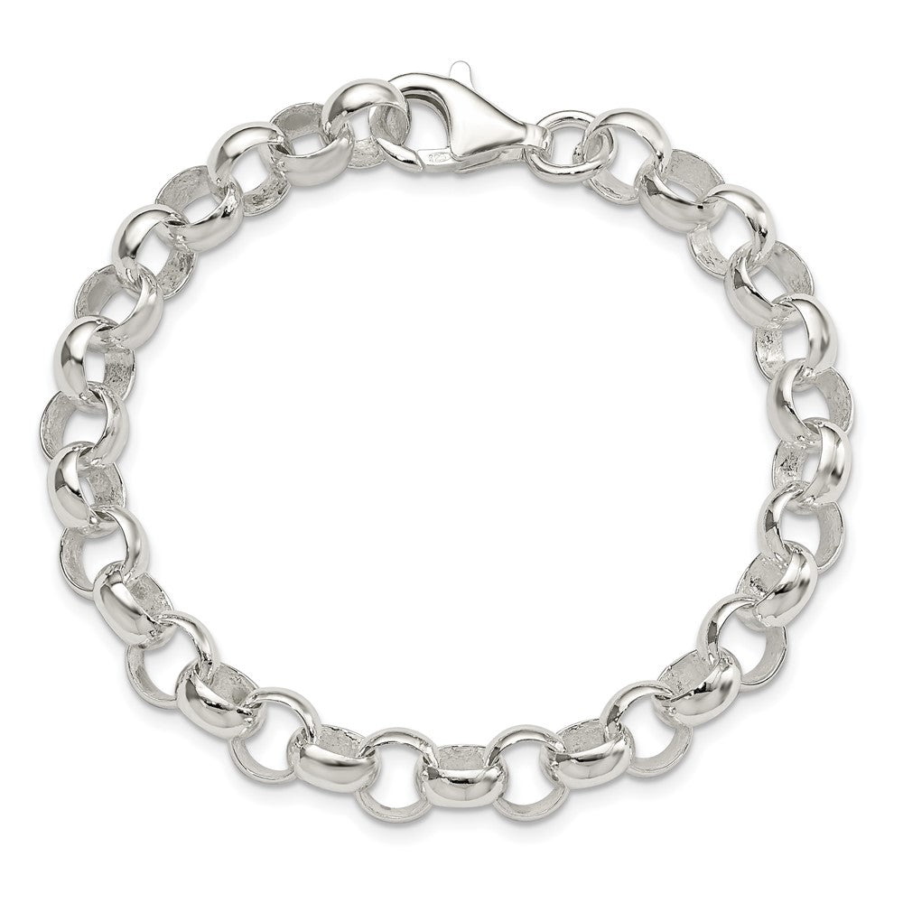 925 Sterling Silver 8mm Belcher Light Bracelet 7.5 inch