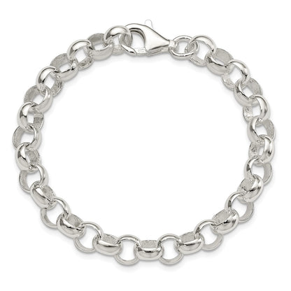 925 Sterling Silver 8mm Belcher Light Bracelet 7.5 inch
