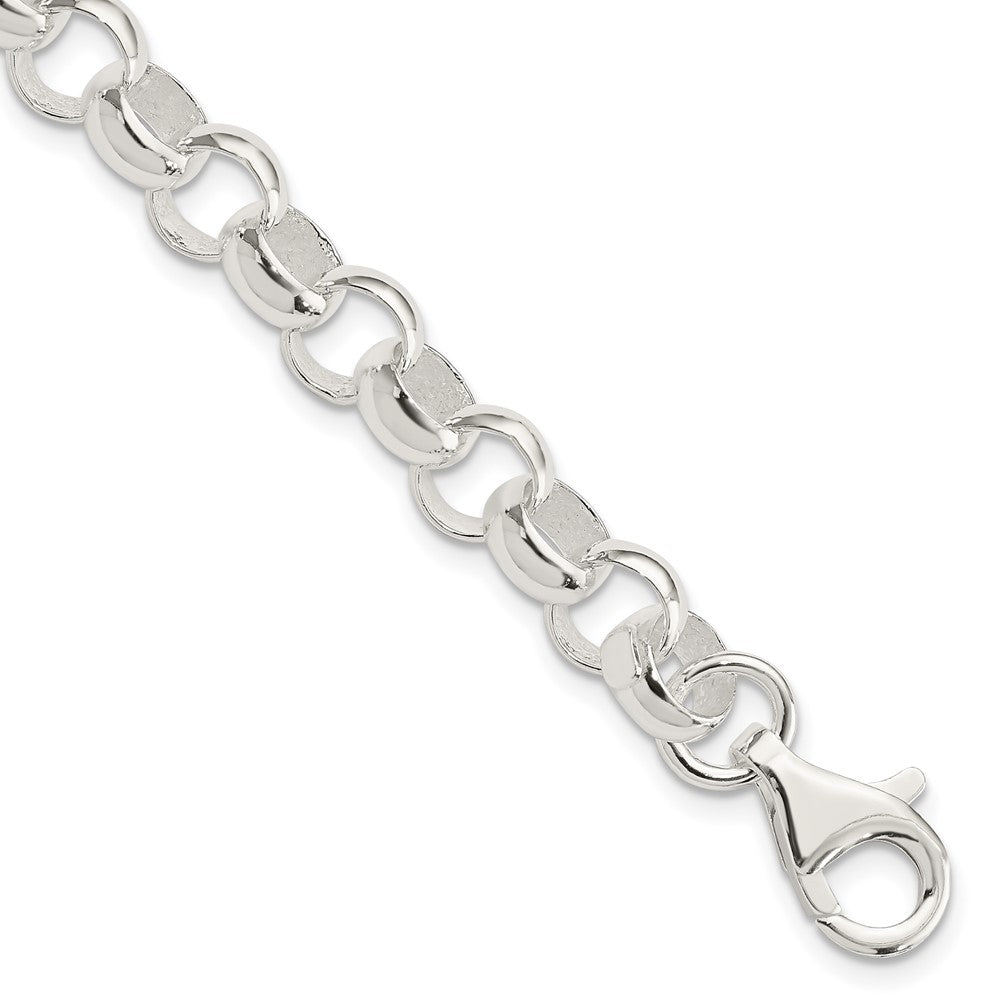 925 Sterling Silver 8mm Belcher Light Bracelet 7.5 inch