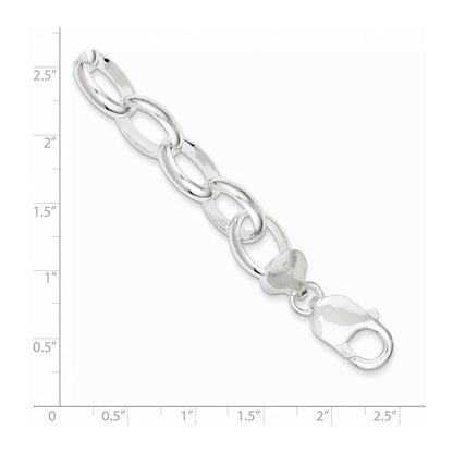 925 Sterling Silver 10mm Rolo Bracelet 7.5 inch