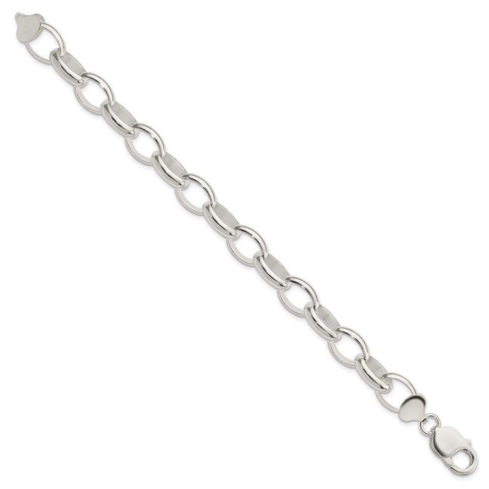 925 Sterling Silver 10mm Rolo Bracelet 7.5 inch