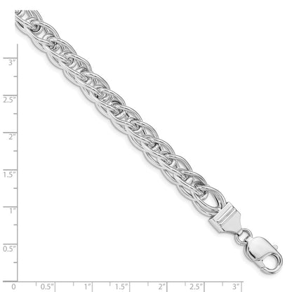 925 Sterling Silver Polished Link Bracelet 8 inch