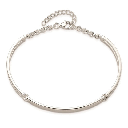 925 Sterling Silver 6mm Polished Bracelet 7 inch