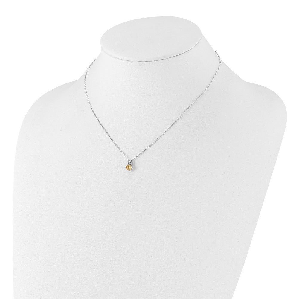 925 Sterling Silver Gemstone Necklace 18"