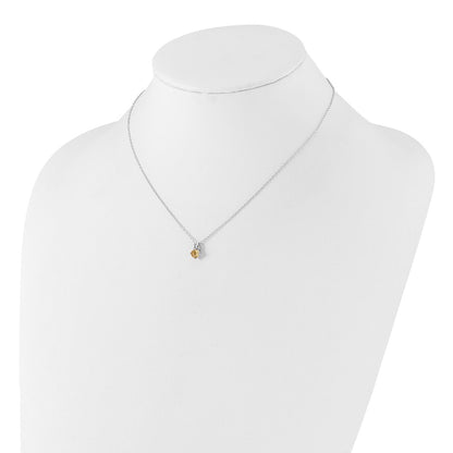 925 Sterling Silver Gemstone Necklace 18"