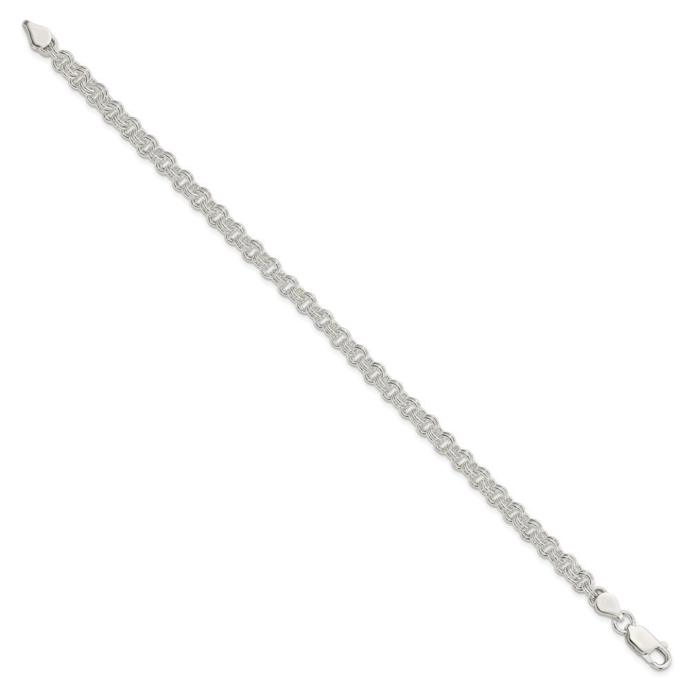 925 Sterling Silver 4.9mm Fancy Link Bracelet 8.5 inch