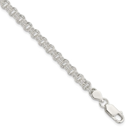 925 Sterling Silver 4.9mm Fancy Link Bracelet 8.5 inch