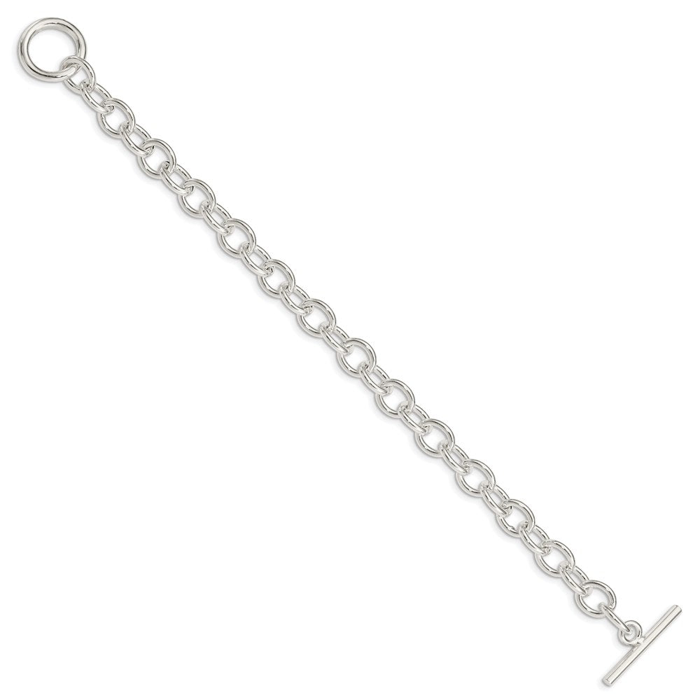 925 Sterling Silver 8.13mm Fancy Link Bracelet 7.5 inch