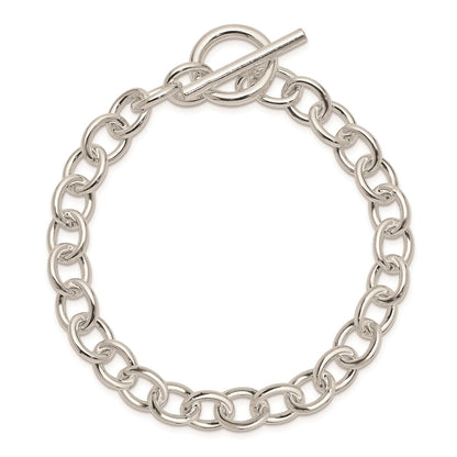 925 Sterling Silver 8.13mm Fancy Link Bracelet 7.5 inch