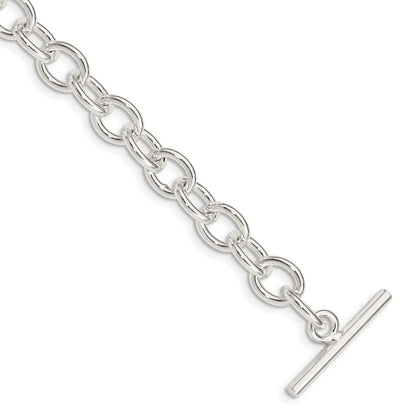 925 Sterling Silver 8.13mm Fancy Link Bracelet 7.5 inch