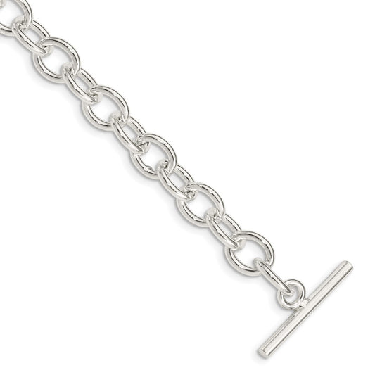 925 Sterling Silver 8.13mm Fancy Link Bracelet 7.5 inch