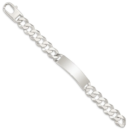 925 Sterling Silver 12.5mm Curb Link ID Bracelet 8.5 inch
