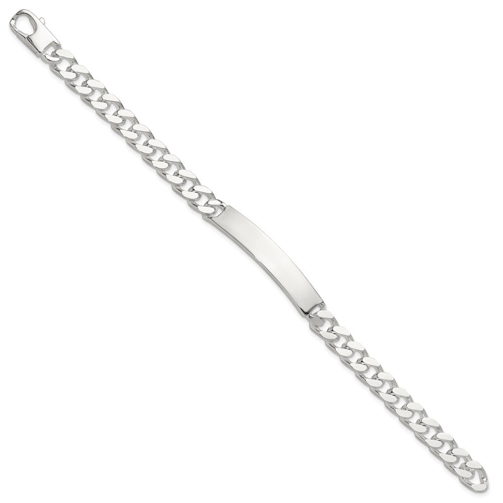 925 Sterling Silver 7.8mm Curb ID Bracelet 8 inch