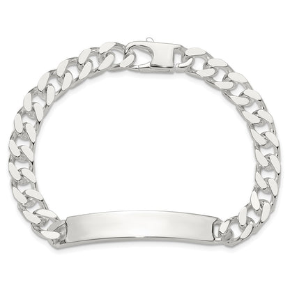 925 Sterling Silver 7.8mm Curb ID Bracelet 8 inch