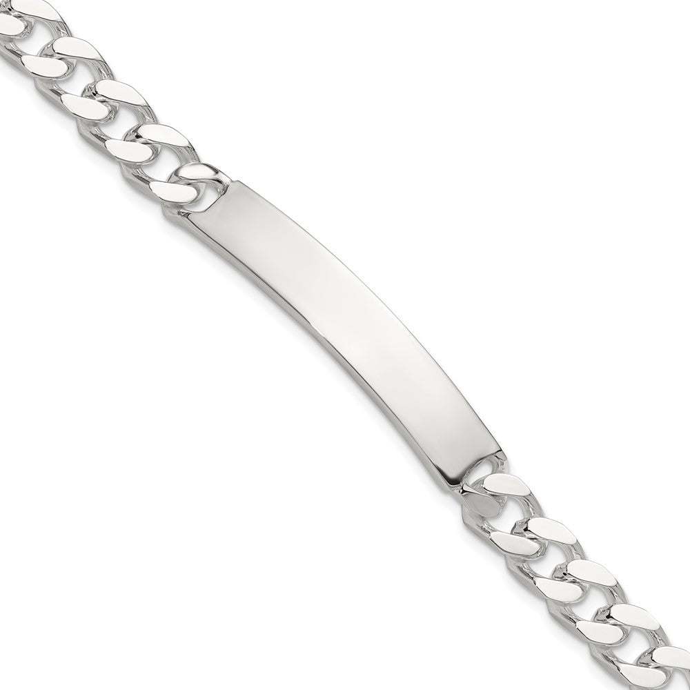 925 Sterling Silver 7.8mm Curb ID Bracelet 8 inch