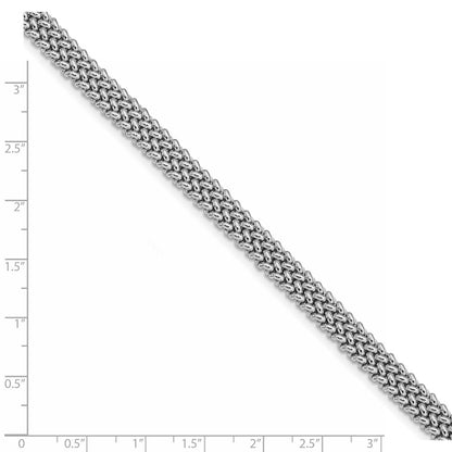 925 Sterling Silver 7.1mm Polished Fancy Link Bracelet 8 inch
