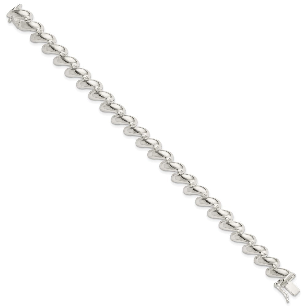 925 Sterling Silver 10mm San Marco Bracelet 7 inch