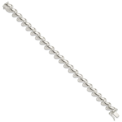 925 Sterling Silver 10mm San Marco Bracelet 7 inch