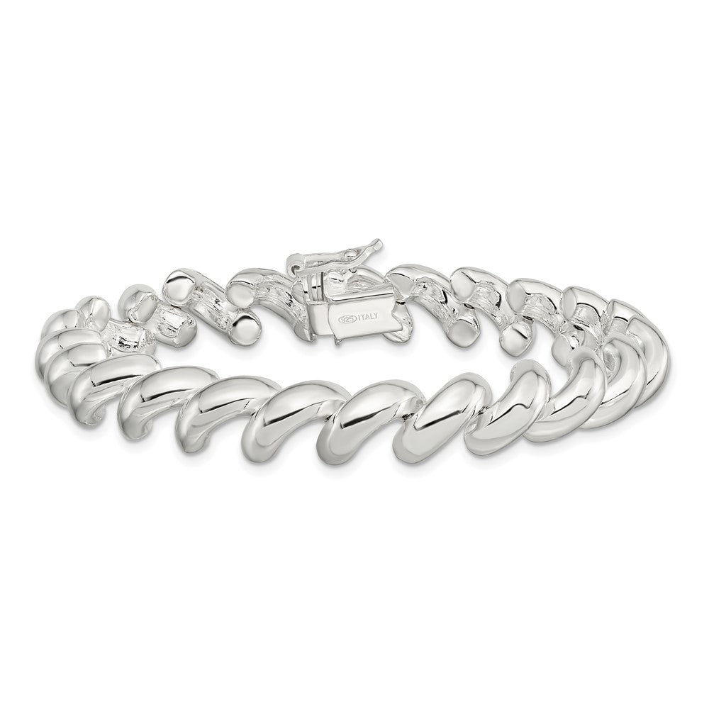 925 Sterling Silver 10mm San Marco Bracelet 7 inch