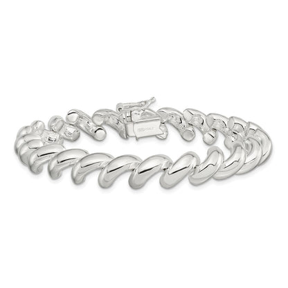 925 Sterling Silver 10mm San Marco Bracelet 7 inch