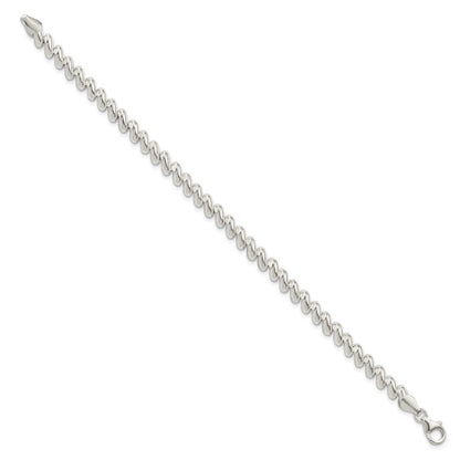 925 Sterling Silver 6mm San Marco Bracelet 7.5 inch