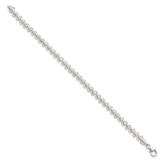 925 Sterling Silver 6mm San Marco Bracelet 7.5 inch