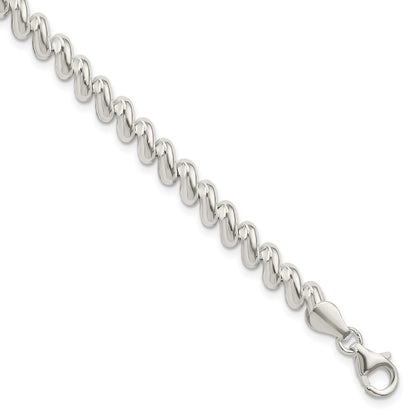 925 Sterling Silver 6mm San Marco Bracelet 7.5 inch