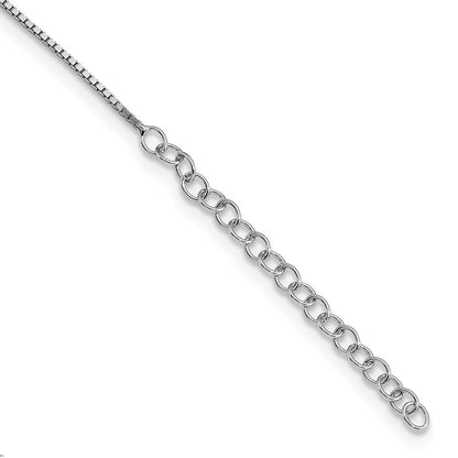 Sterling Silver Gold-tone & Cubic Zirconia Cross 20"