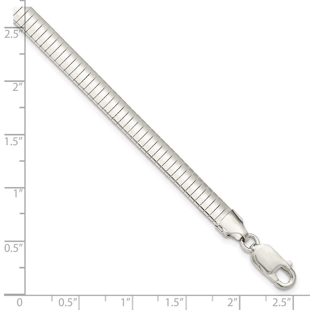 925 Sterling Silver Cubetto Bangle Bracelet 8 inch