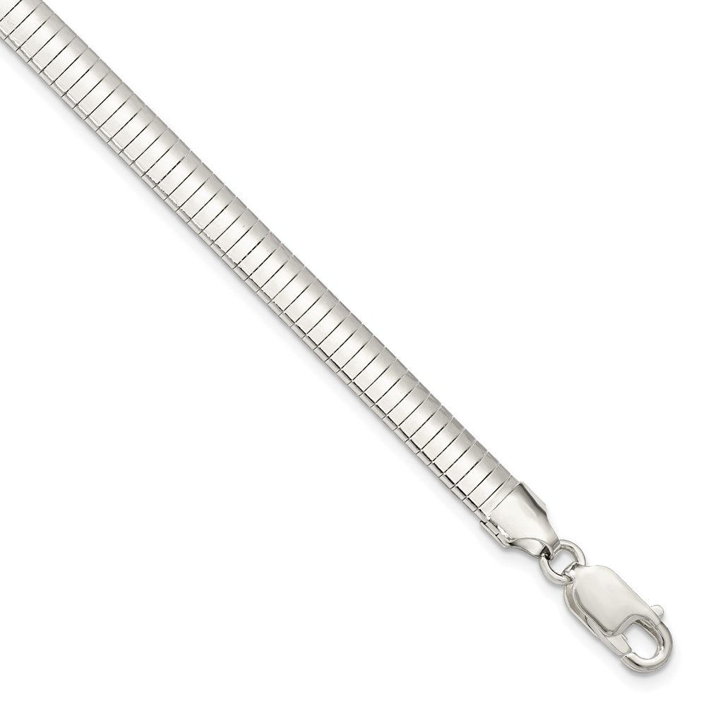 925 Sterling Silver Cubetto Bangle Bracelet 8 inch