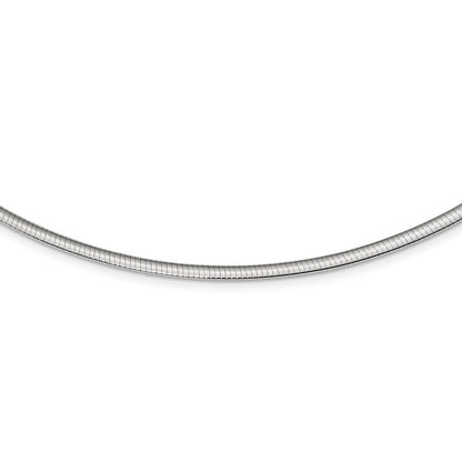 Sterling Silver Flash Gold-plated Reversible 3mm Cubetto Chain Necklace 18"