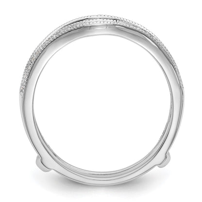 14K White Gold 1/4 carat Diamond Ring Size 7 Guard