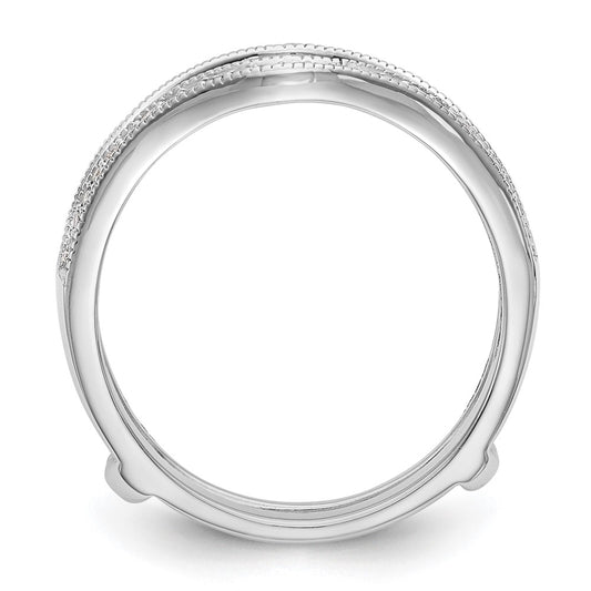 14K White Gold 1/4 carat Diamond Ring Size 7 Guard