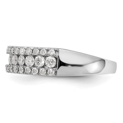 14k Gold 1 Ct Diamond Wedding Band Ring Clarity- I1, Color- G